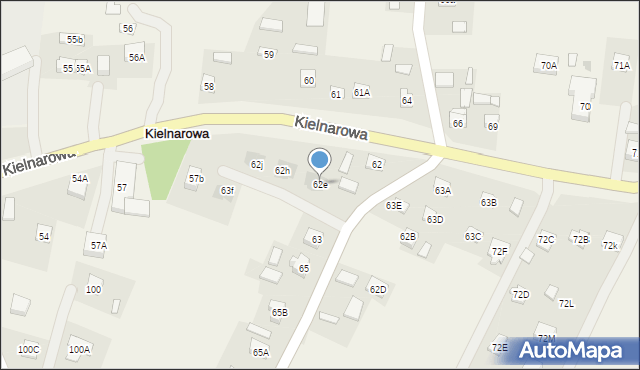 Kielnarowa, Kielnarowa, 62e, mapa Kielnarowa