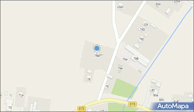 Kielnarowa, Kielnarowa, 78A, mapa Kielnarowa