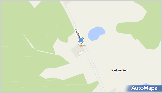 Kiełpieniec, Kiełpieniec, 8, mapa Kiełpieniec