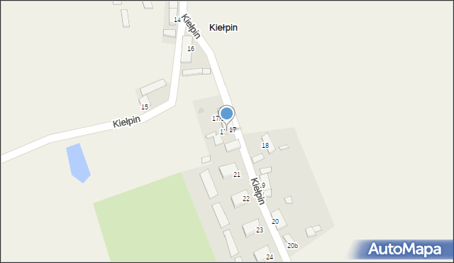 Kiełpin, Kiełpin, 17/2, mapa Kiełpin