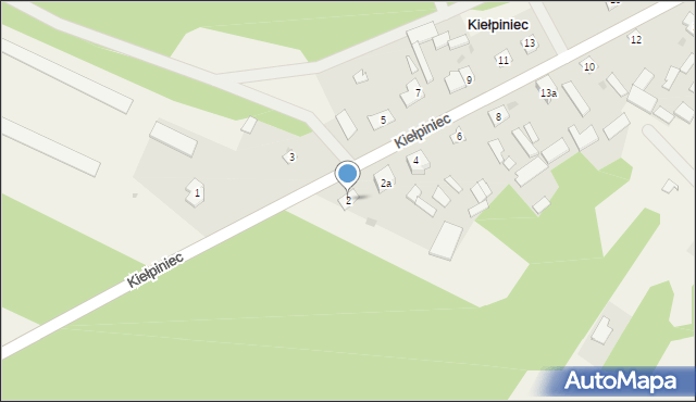 Kiełpiniec, Kiełpiniec, 2, mapa Kiełpiniec