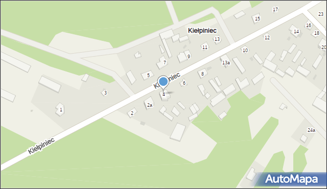 Kiełpiniec, Kiełpiniec, 4, mapa Kiełpiniec