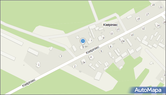 Kiełpiniec, Kiełpiniec, 5, mapa Kiełpiniec