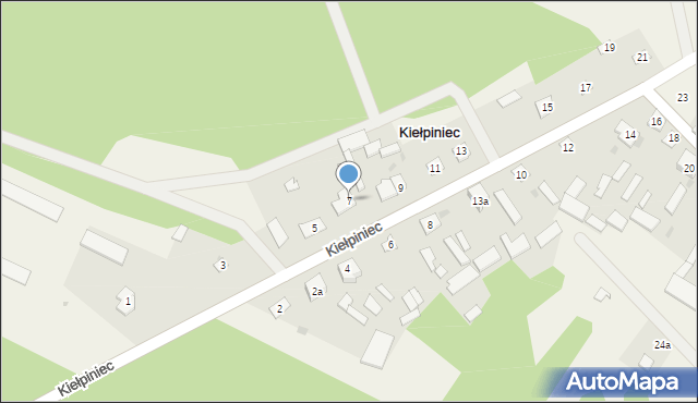 Kiełpiniec, Kiełpiniec, 7, mapa Kiełpiniec