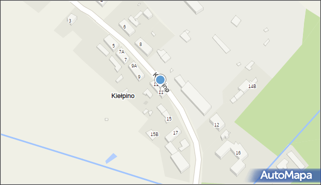 Kiełpino, Kiełpino, 11, mapa Kiełpino