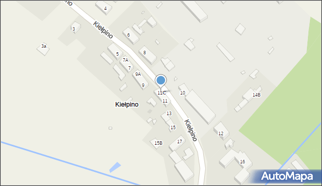Kiełpino, Kiełpino, 11C, mapa Kiełpino