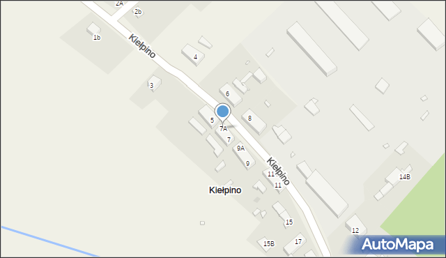 Kiełpino, Kiełpino, 7A, mapa Kiełpino