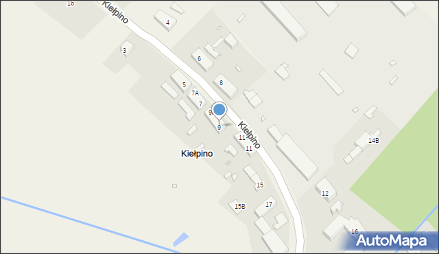 Kiełpino, Kiełpino, 9, mapa Kiełpino