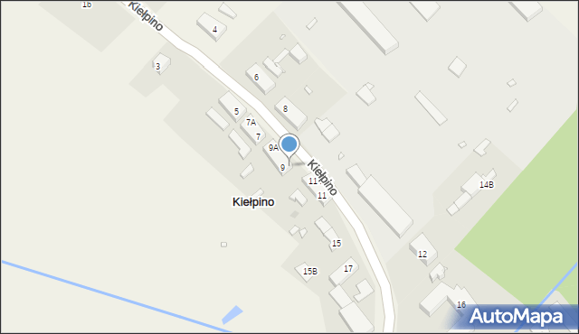 Kiełpino, Kiełpino, 9D, mapa Kiełpino