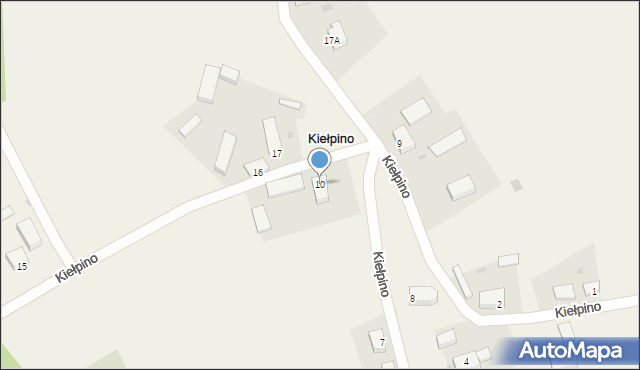 Kiełpino, Kiełpino, 10, mapa Kiełpino