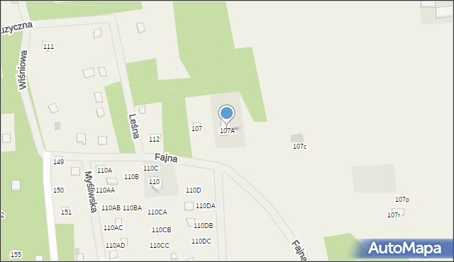 Kiełpiny, Kiełpiny, 107A, mapa Kiełpiny