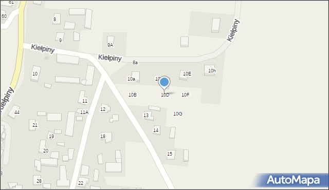 Kiełpiny, Kiełpiny, 10D, mapa Kiełpiny