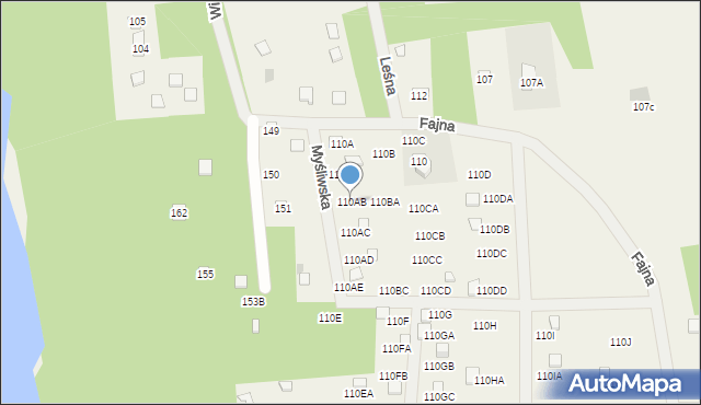 Kiełpiny, Kiełpiny, 110AB, mapa Kiełpiny