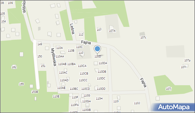 Kiełpiny, Kiełpiny, 110D, mapa Kiełpiny