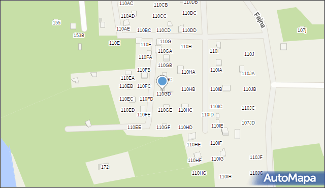 Kiełpiny, Kiełpiny, 110GD, mapa Kiełpiny