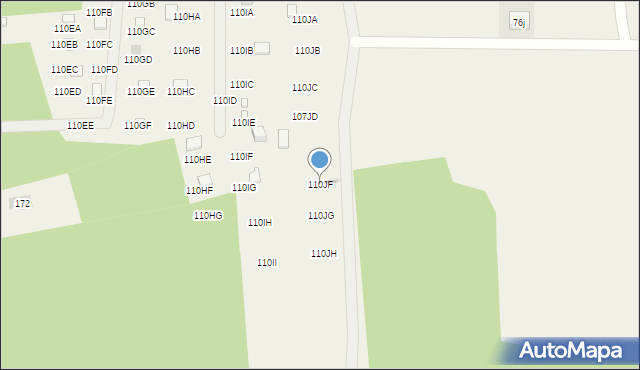 Kiełpiny, Kiełpiny, 110JF, mapa Kiełpiny