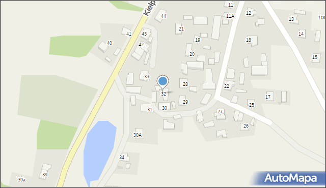Kiełpiny, Kiełpiny, 32, mapa Kiełpiny