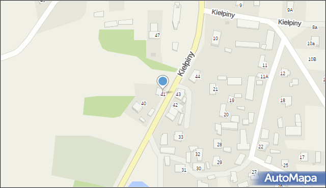 Kiełpiny, Kiełpiny, 41, mapa Kiełpiny