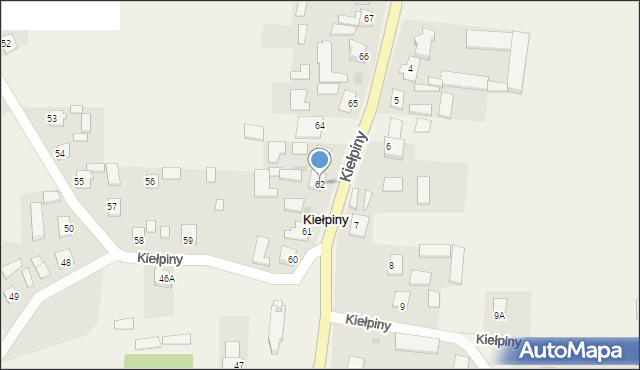 Kiełpiny, Kiełpiny, 62, mapa Kiełpiny