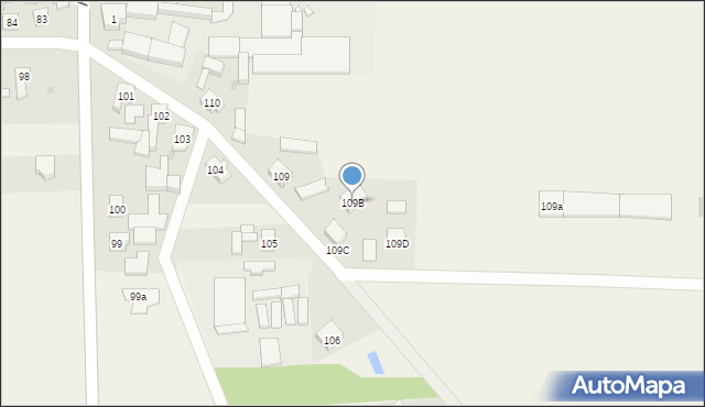 Kiełpiny, Kiełpiny, 109B, mapa Kiełpiny