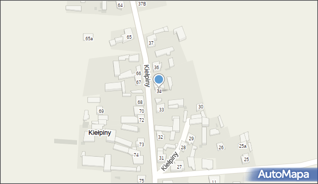 Kiełpiny, Kiełpiny, 34, mapa Kiełpiny