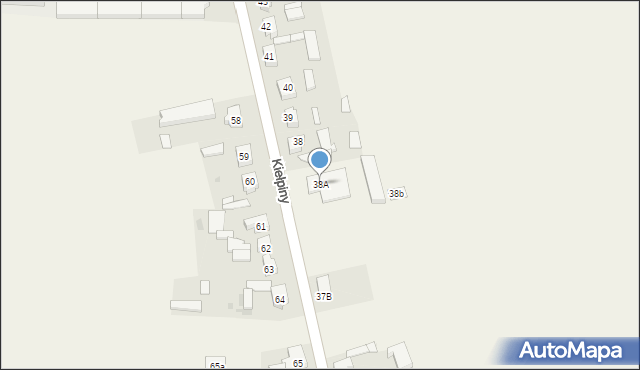 Kiełpiny, Kiełpiny, 38A, mapa Kiełpiny