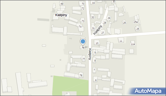 Kiełpiny, Kiełpiny, 76, mapa Kiełpiny