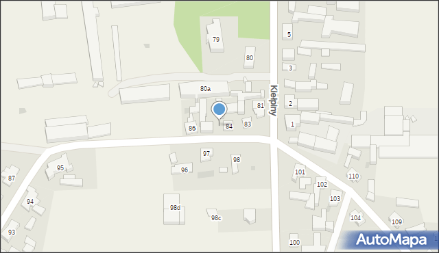 Kiełpiny, Kiełpiny, 85, mapa Kiełpiny