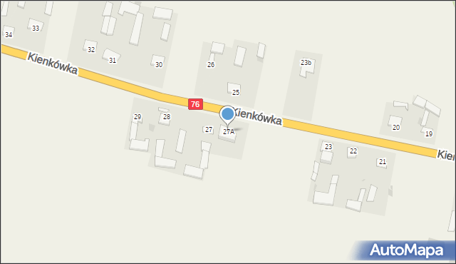 Kienkówka, Kienkówka, 27A, mapa Kienkówka