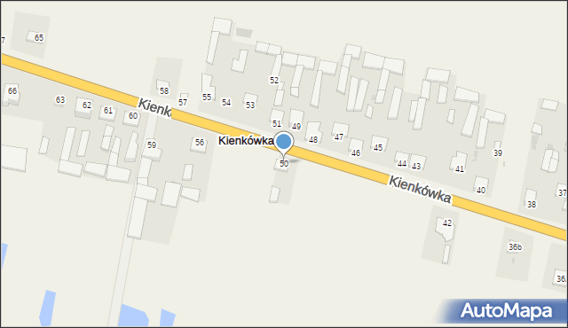 Kienkówka, Kienkówka, 50, mapa Kienkówka