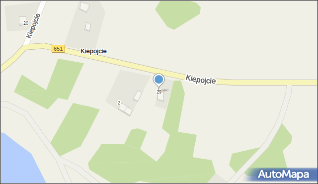 Kiepojcie, Kiepojcie, 29, mapa Kiepojcie