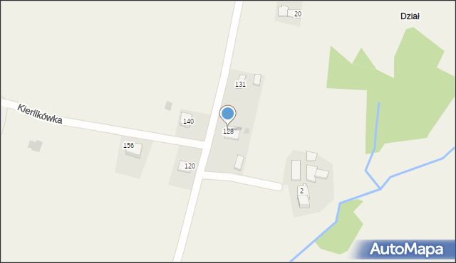Kierlikówka, Kierlikówka, 128, mapa Kierlikówka
