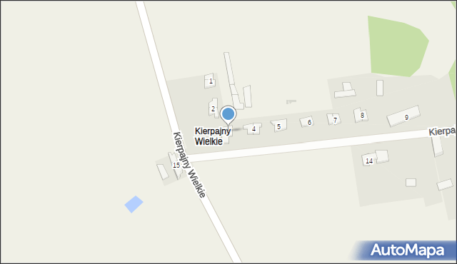 Kierpajny Wielkie, Kierpajny Wielkie, 3, mapa Kierpajny Wielkie