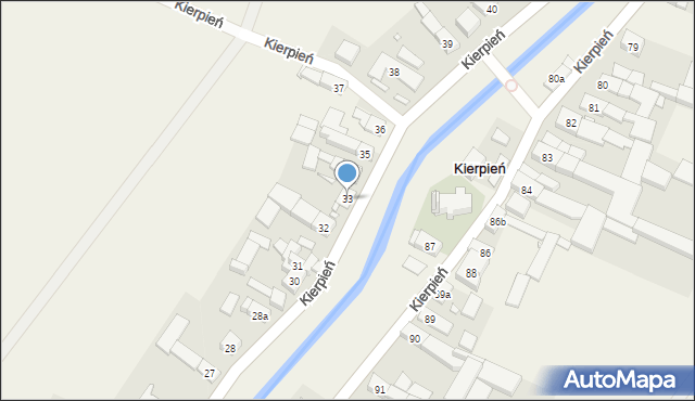 Kierpień, Kierpień, 33, mapa Kierpień