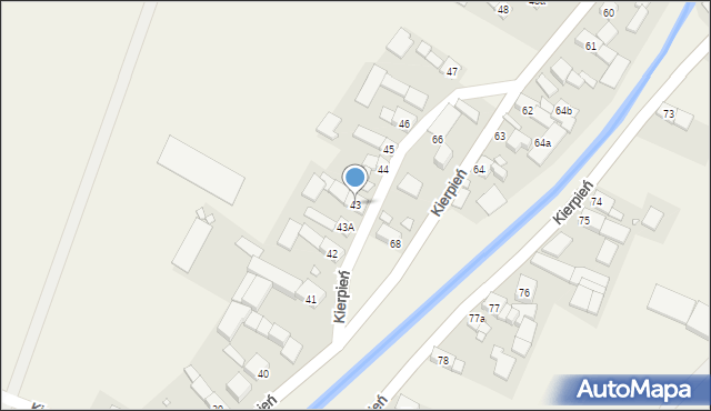 Kierpień, Kierpień, 43, mapa Kierpień
