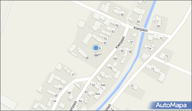 Kierpień, Kierpień, 48a, mapa Kierpień