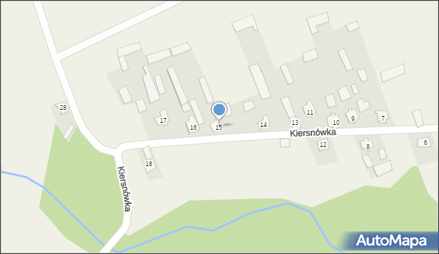 Kiersnówka, Kiersnówka, 15, mapa Kiersnówka