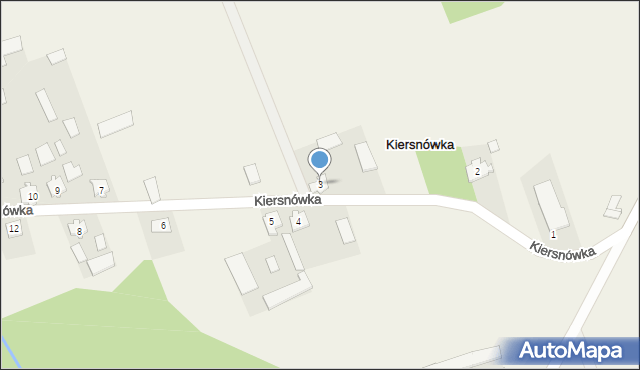 Kiersnówka, Kiersnówka, 3, mapa Kiersnówka