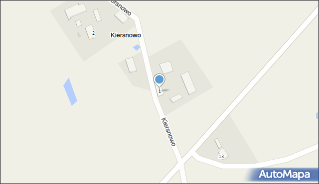 Kiersnowo, Kiersnowo, 1, mapa Kiersnowo