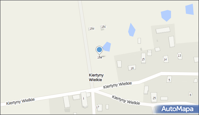 Kiertyny Wielkie, Kiertyny Wielkie, 16e, mapa Kiertyny Wielkie