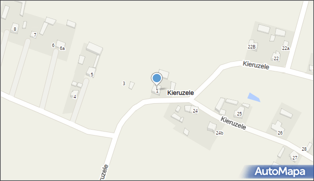 Kieruzele, Kieruzele, 1, mapa Kieruzele