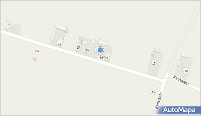 Kieruzele, Kieruzele, 16a, mapa Kieruzele