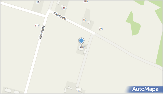 Kieruzele, Kieruzele, 19a, mapa Kieruzele