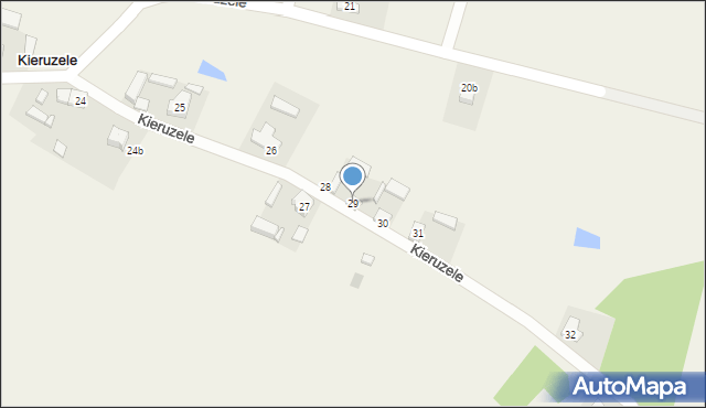 Kieruzele, Kieruzele, 29, mapa Kieruzele