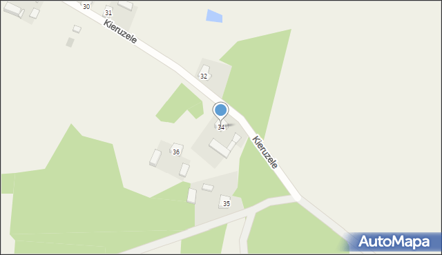 Kieruzele, Kieruzele, 34, mapa Kieruzele