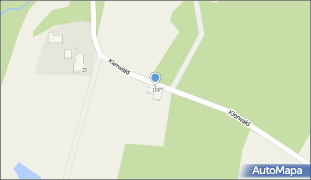 Kierwałd, Kierwałd, 11A, mapa Kierwałd