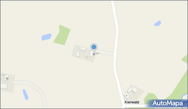 Kierwałd, Kierwałd, 39, mapa Kierwałd