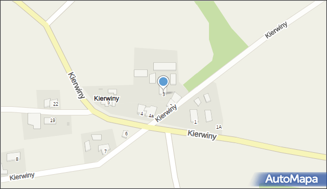 Kierwiny, Kierwiny, 3, mapa Kierwiny