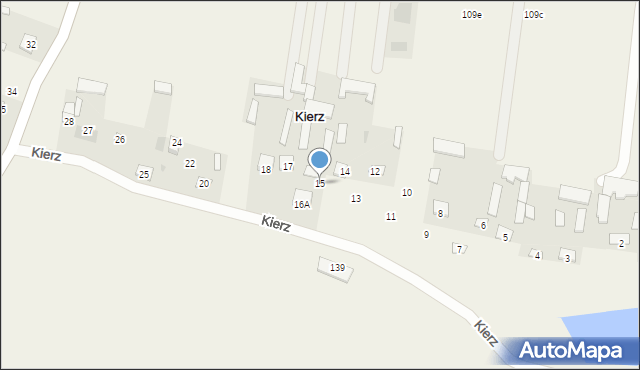Kierz, Kierz, 15, mapa Kierz