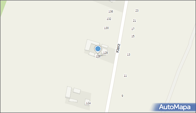 Kierz, Kierz, 126, mapa Kierz